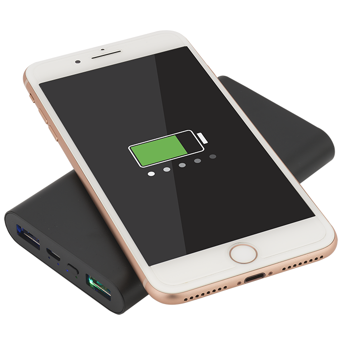 UL Cert Tri-Way Wireless & Power Bank 10,000mAh 22