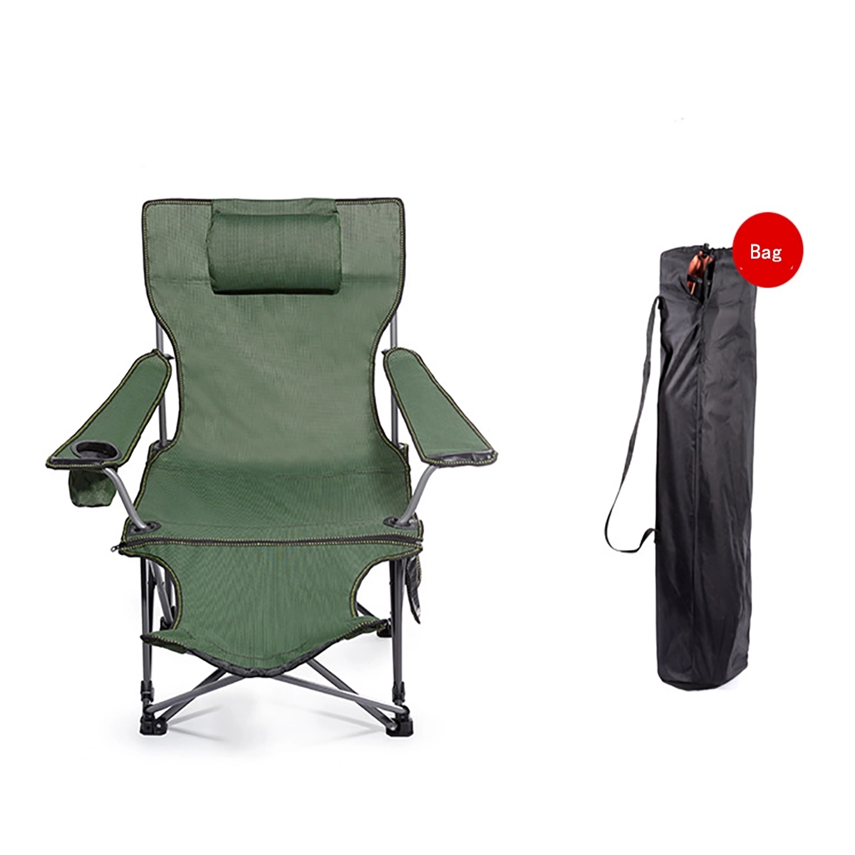2 In 1 Folding Camping Chair 7