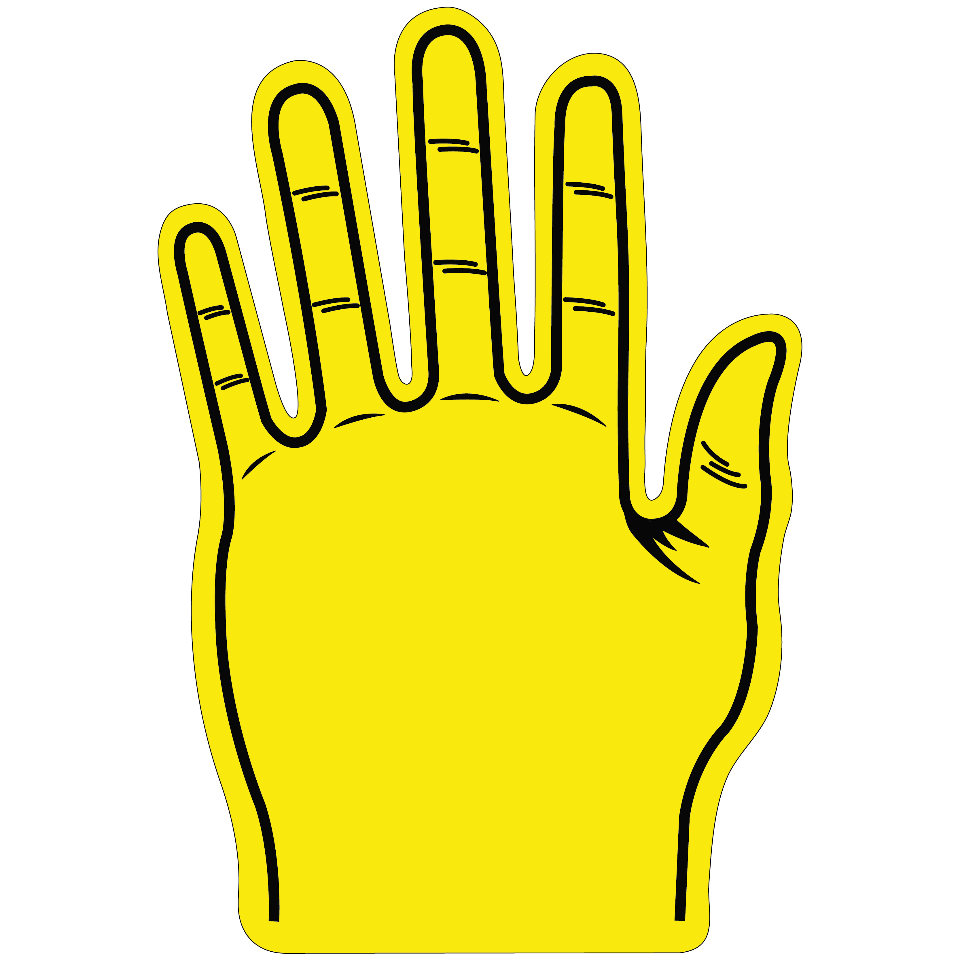Foam Hand Five Finger 16" 28