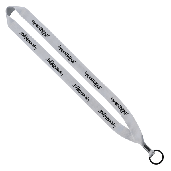 3/4" Polyester Lanyard with Metal Crimp & Split-Ring 5