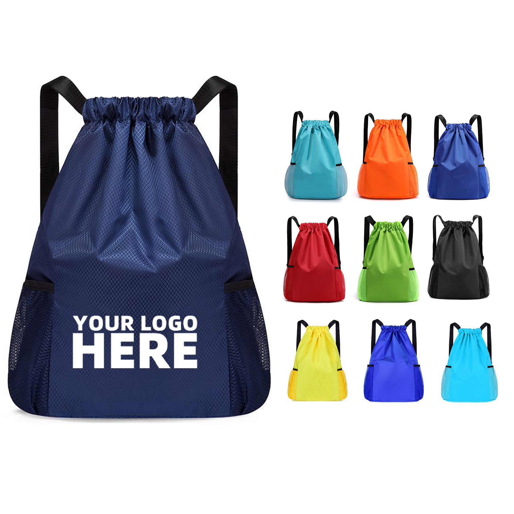 Lightweight Unisex Mesh String Backpack 2