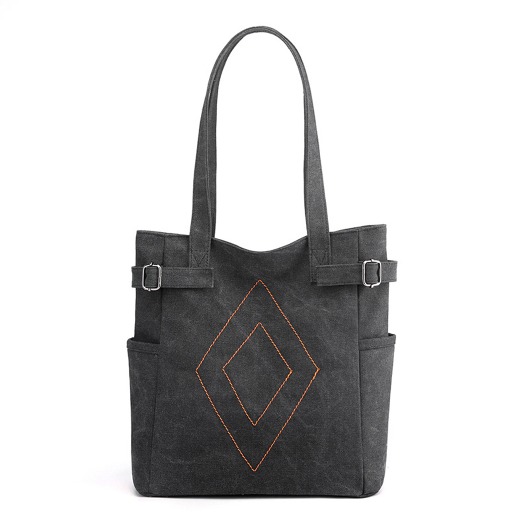 Canvas Shoulder Tote Bag for women, custom tote bag with logo imprint 7