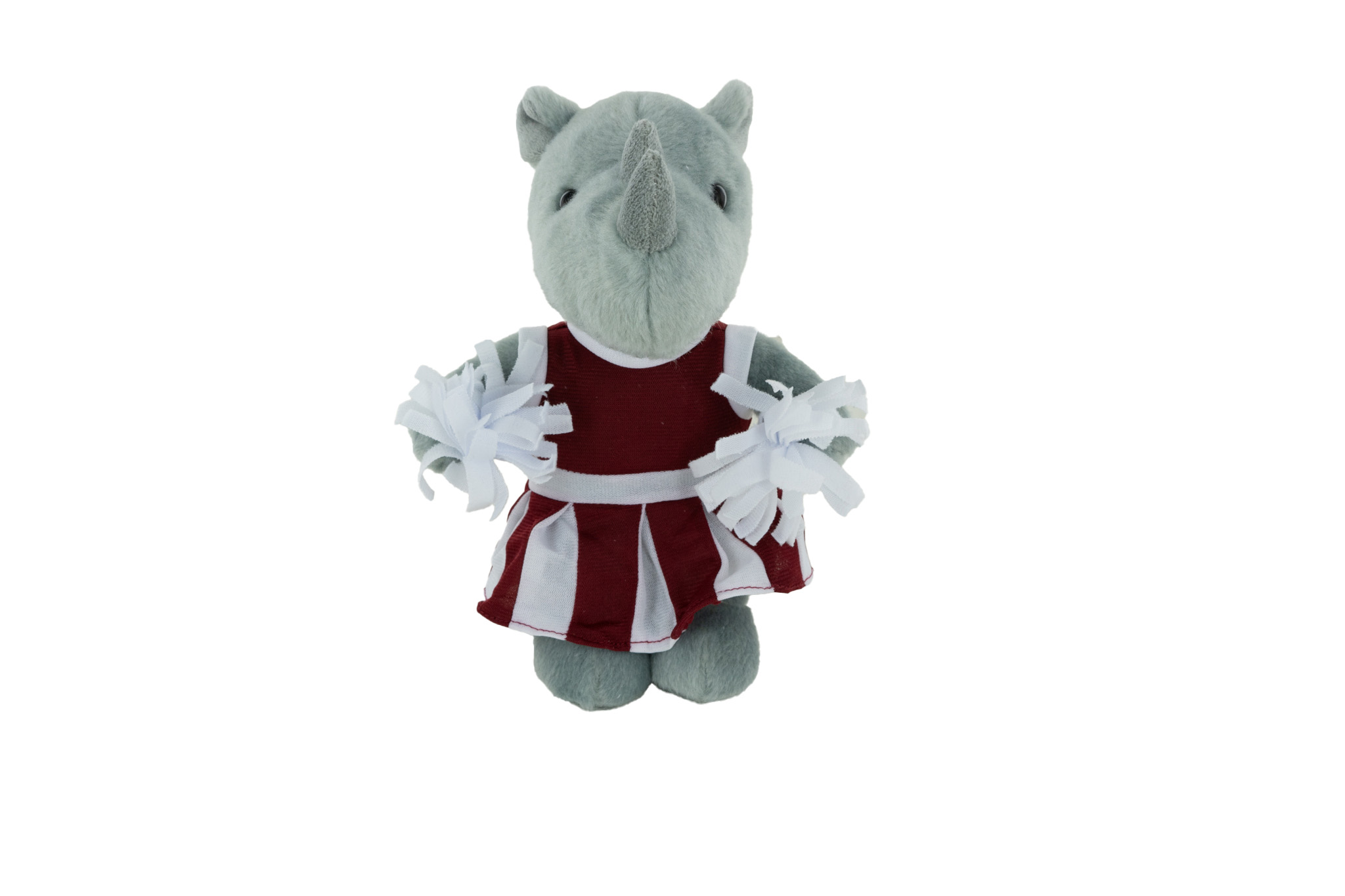 Plush Rhino with Cheerleader Outfit