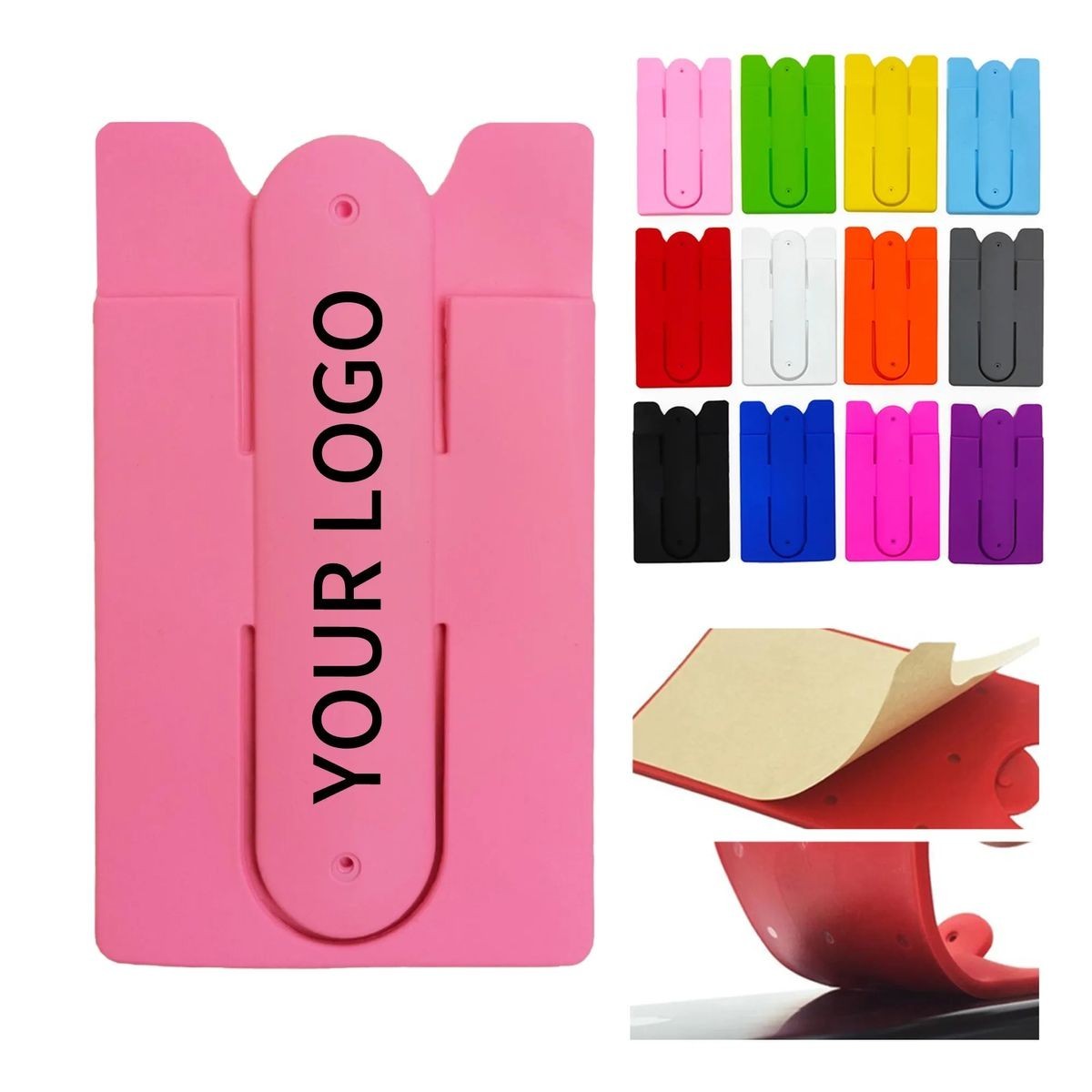 Stick-On Silicone Card Sleeve for Mobile 8