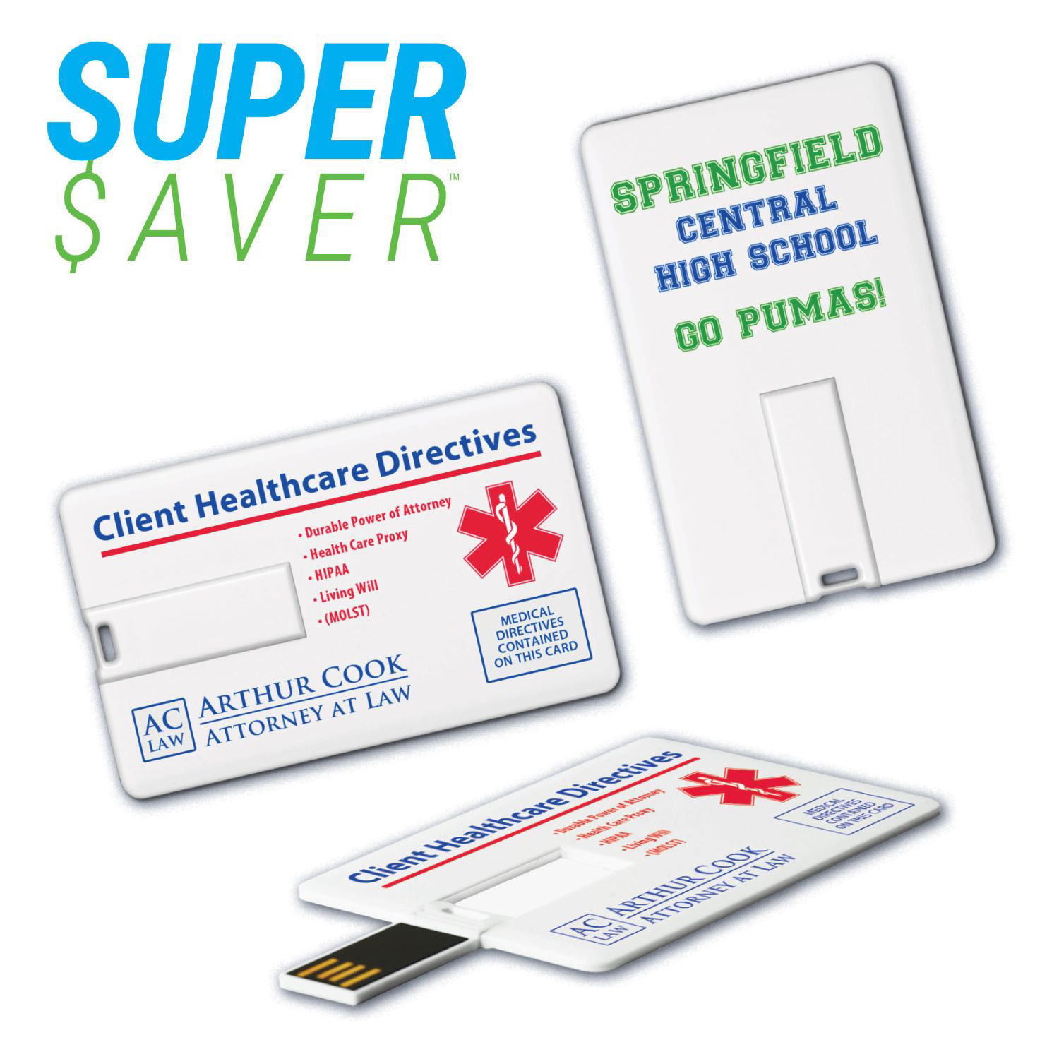 USBTC-SV SuperSaver Thin Card Drive™ TC-SV