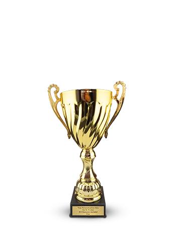 Cup Trophy: 13" Classic Italy style GOLD Metal cup 1