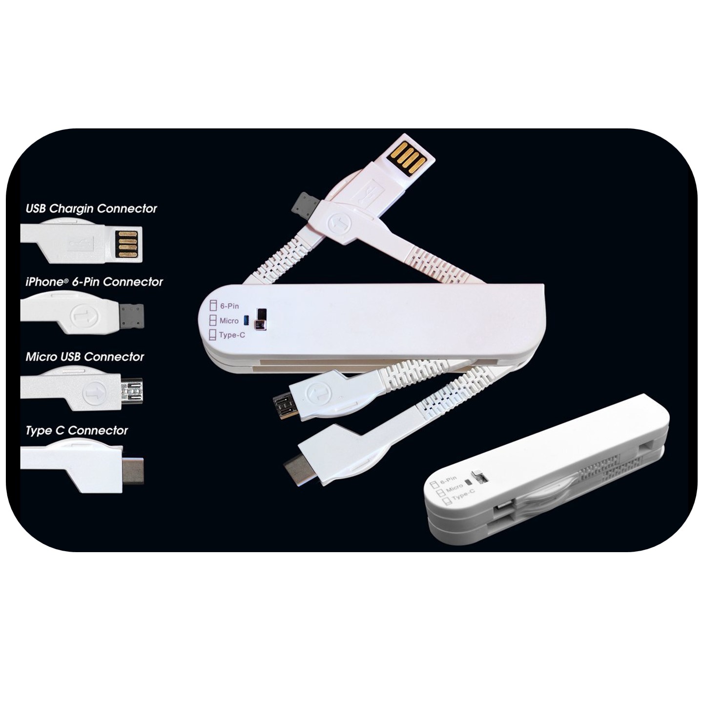4-In-1 Charging Cable in army knife design 4