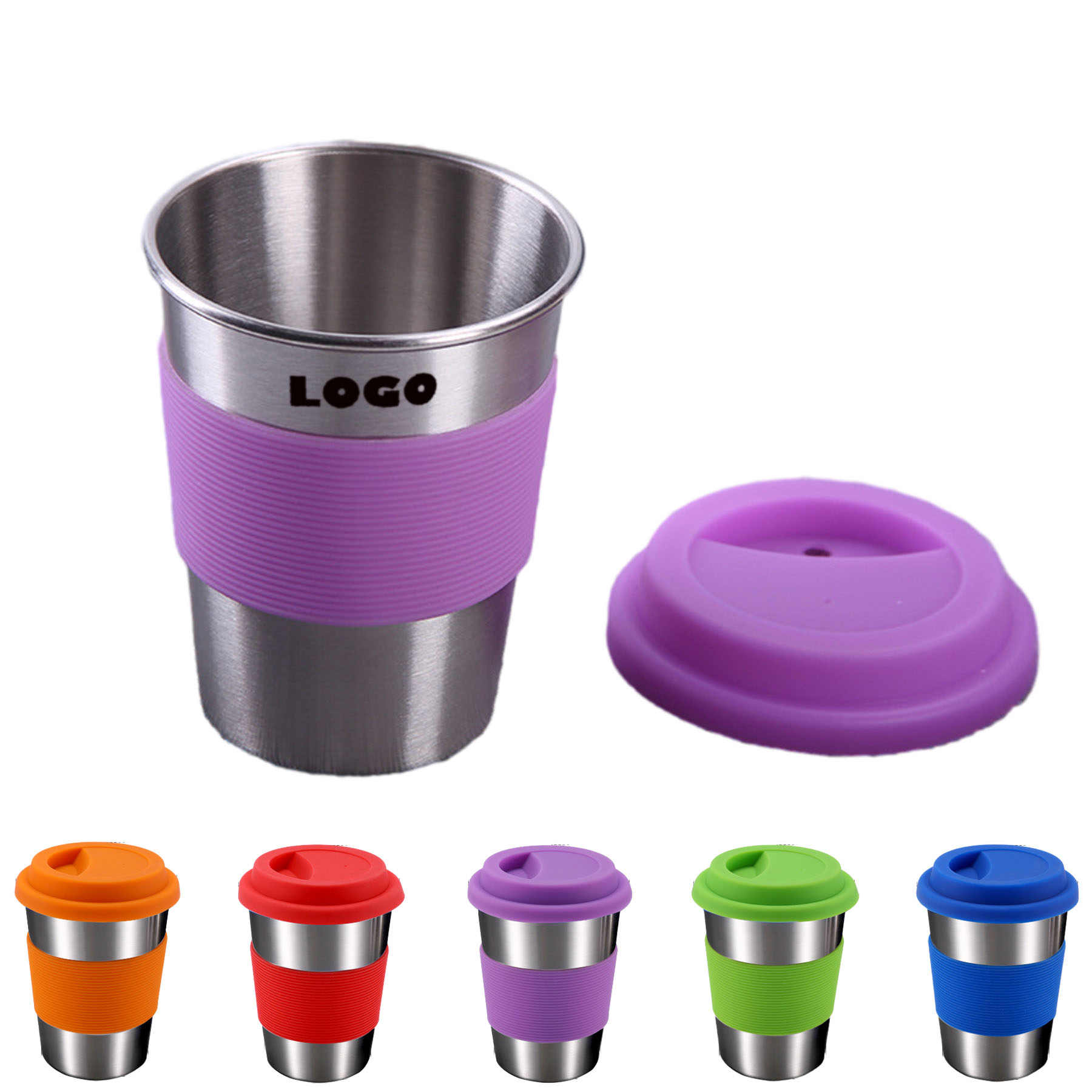 12 OZ Stainless Steel Kids Drinking Tumbler With Lid 1