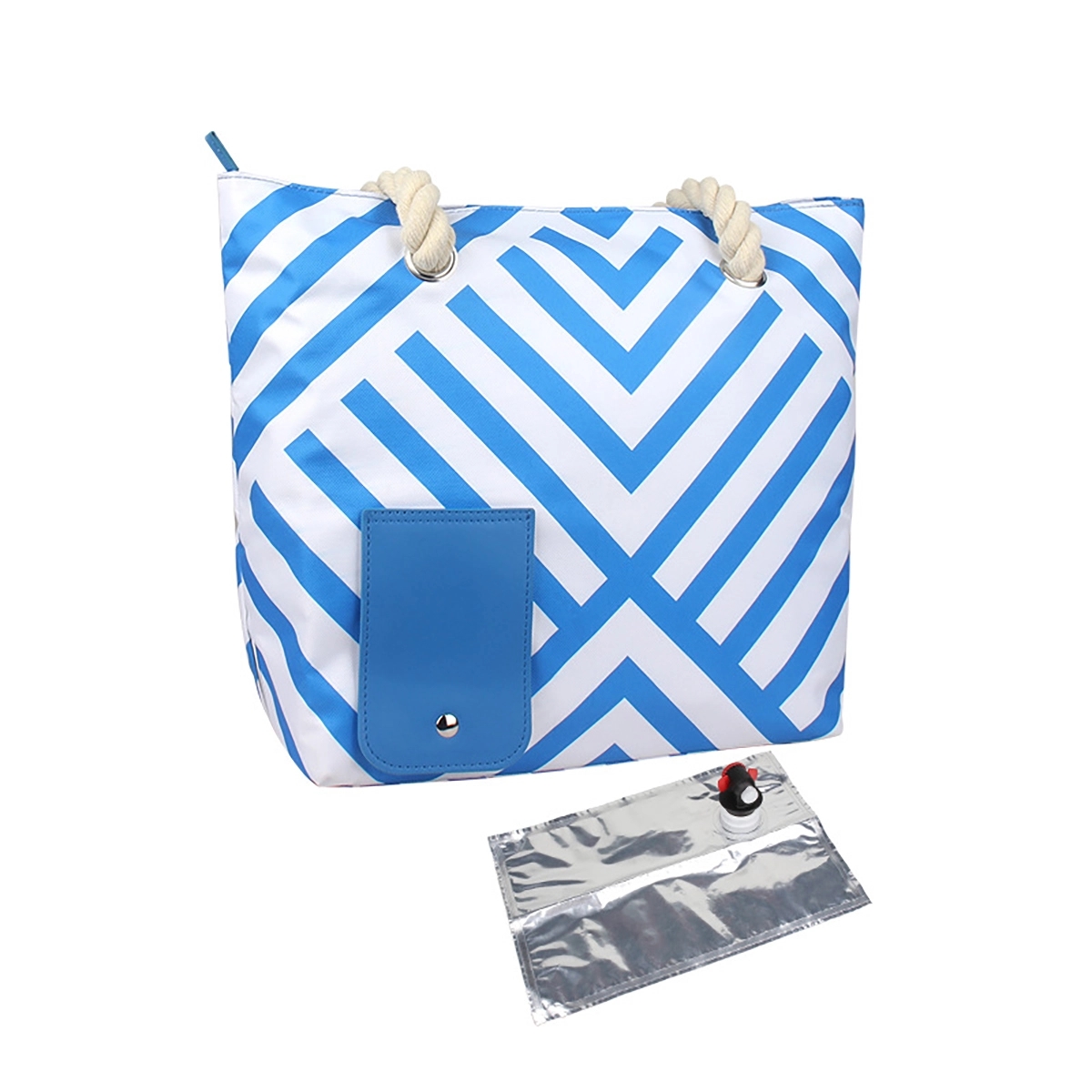 Beach Wine Purse With Hidden Insulated Compartment 6