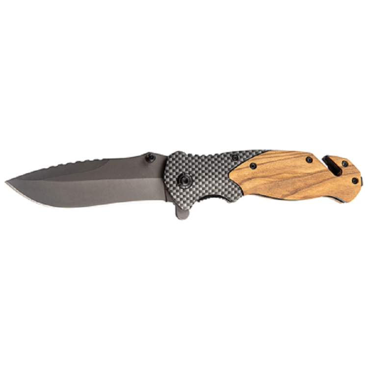 ApexBlade - Oliver Wood Folding Pocket Knife With Stainless Steel Blade Full Color Optional 10