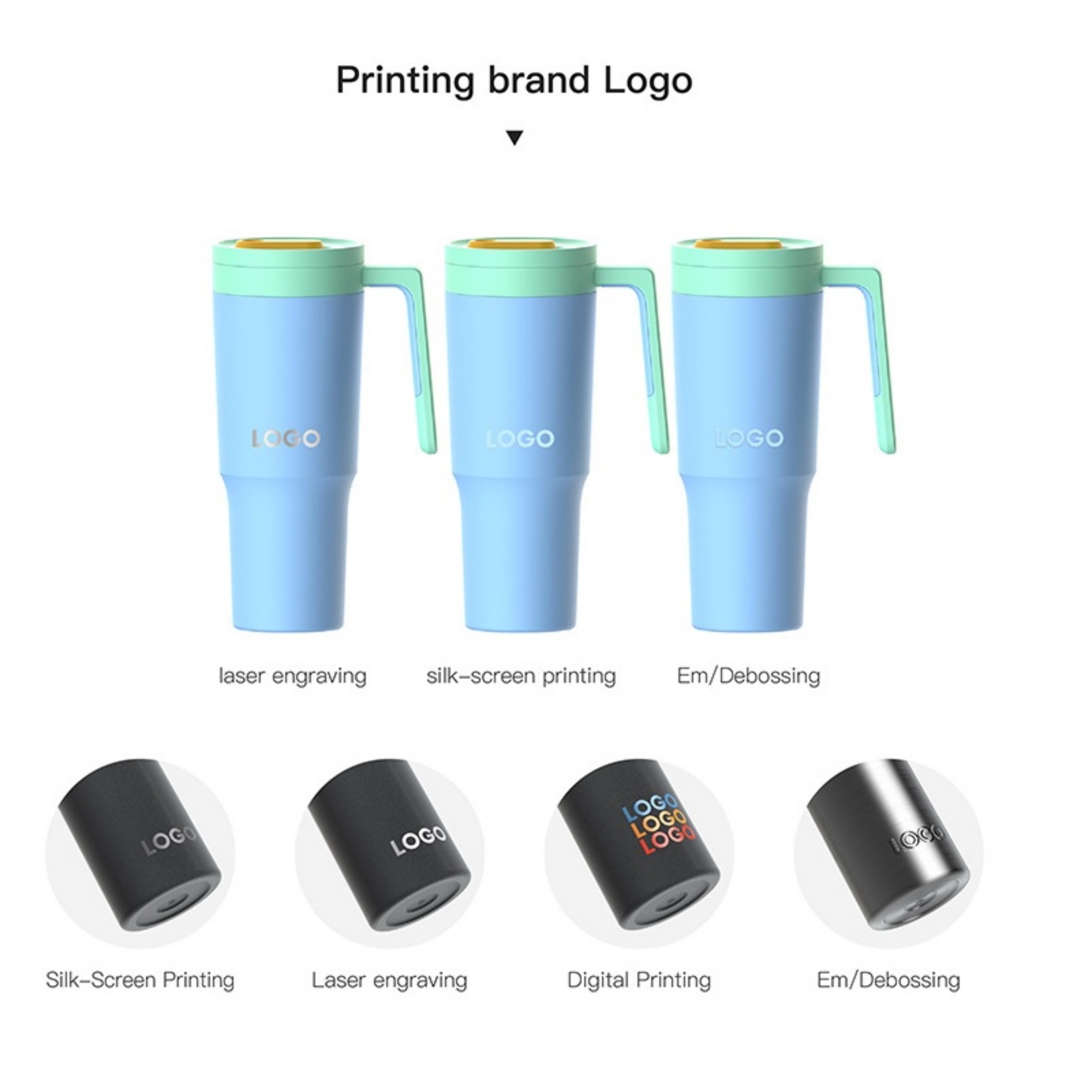 40 oz Stainless Steel Insulated Water Bottle With 2-in-1 Lid, custom water bottle with logo imprint 2
