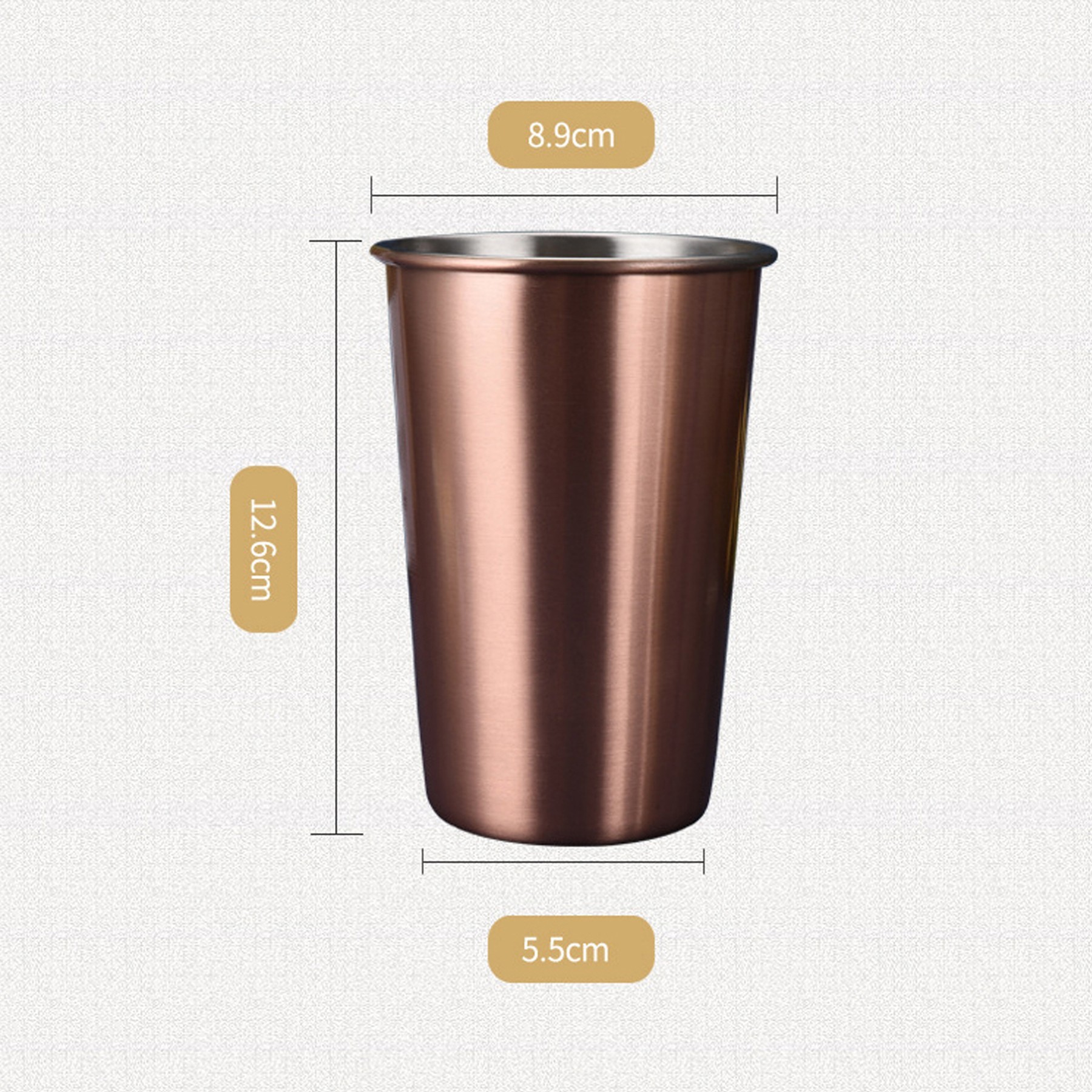 16.9 Oz. Stainless Steel Beer Cups 2