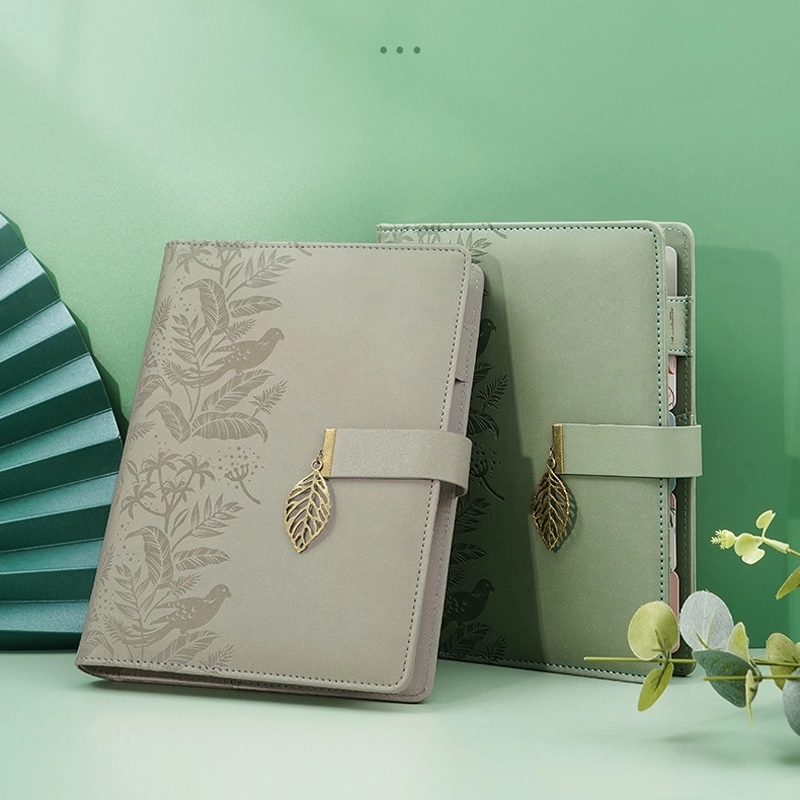 PU Leather A5 Business Travel Journal Binder Notebook 7