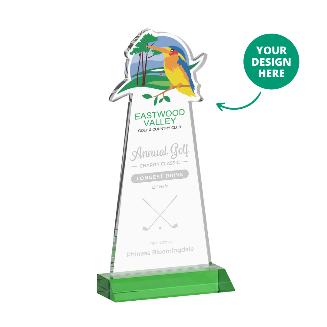 EdgeCraft Award on Mitered Base - Green (via Ocean)