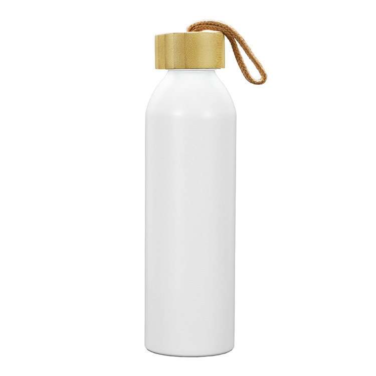 "WHITNEY" 22oz Recycled Aluminum Bottle With a Bamboo Lid 6