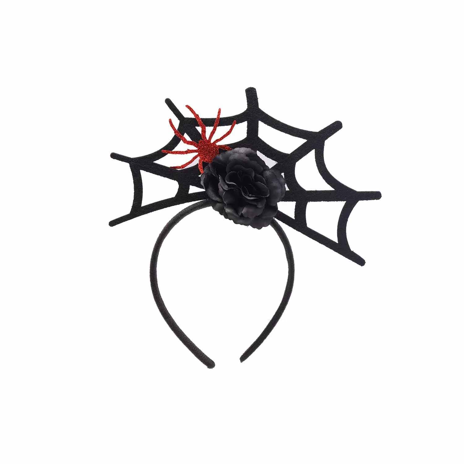 Halloween spider web headband 3
