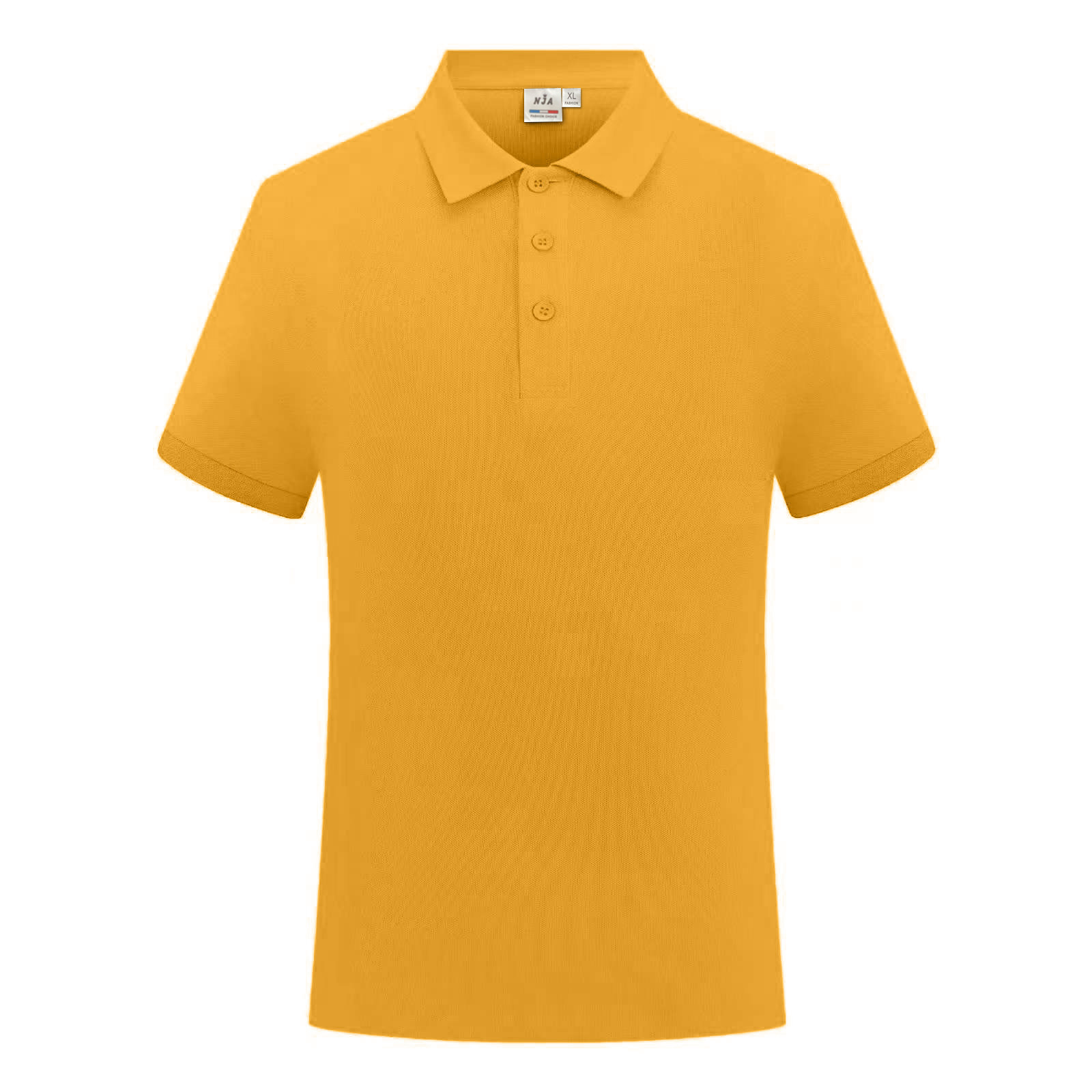 Cotton Breathable Solid Color Lapel Polo 2