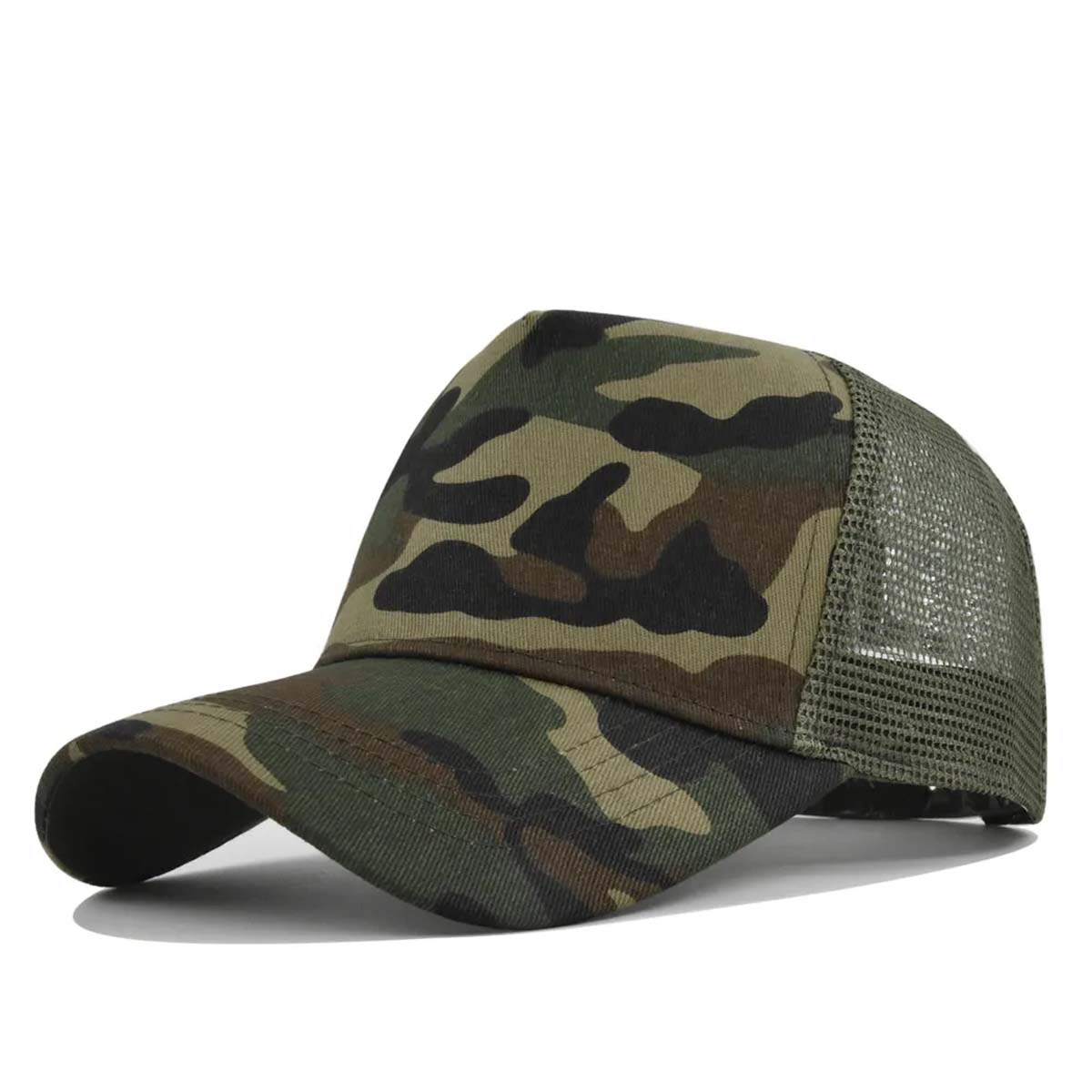 Durable 5 Panel Trucker Hat with Breathable Mesh Back 25