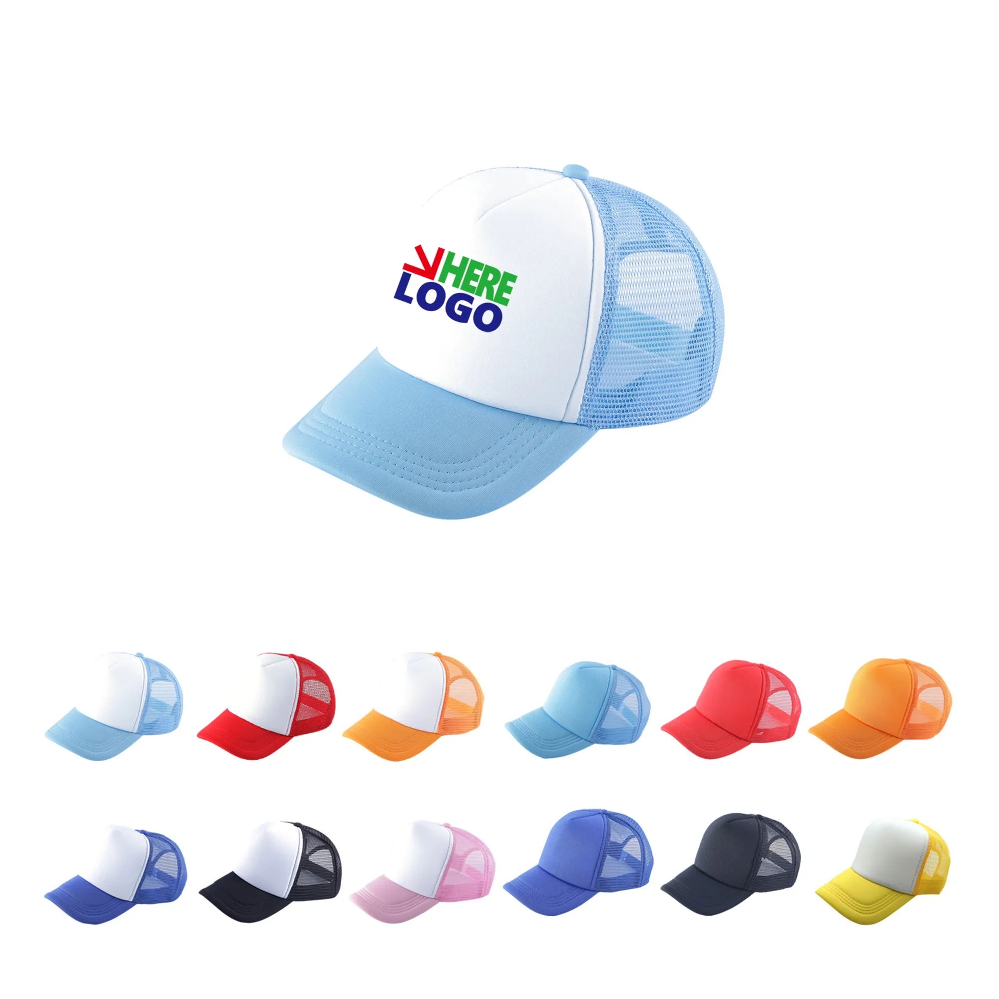 5 Panel Foam Mesh Back Trucker Cap Rush Service 2