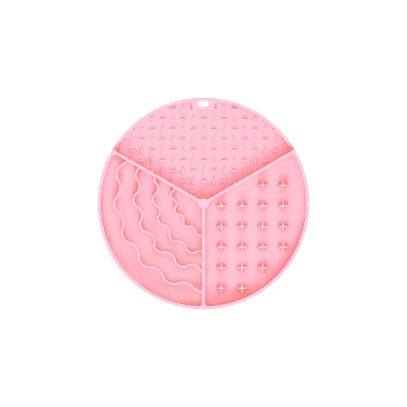 3 Compartments Round Silicone Slow Pet Feeder 9
