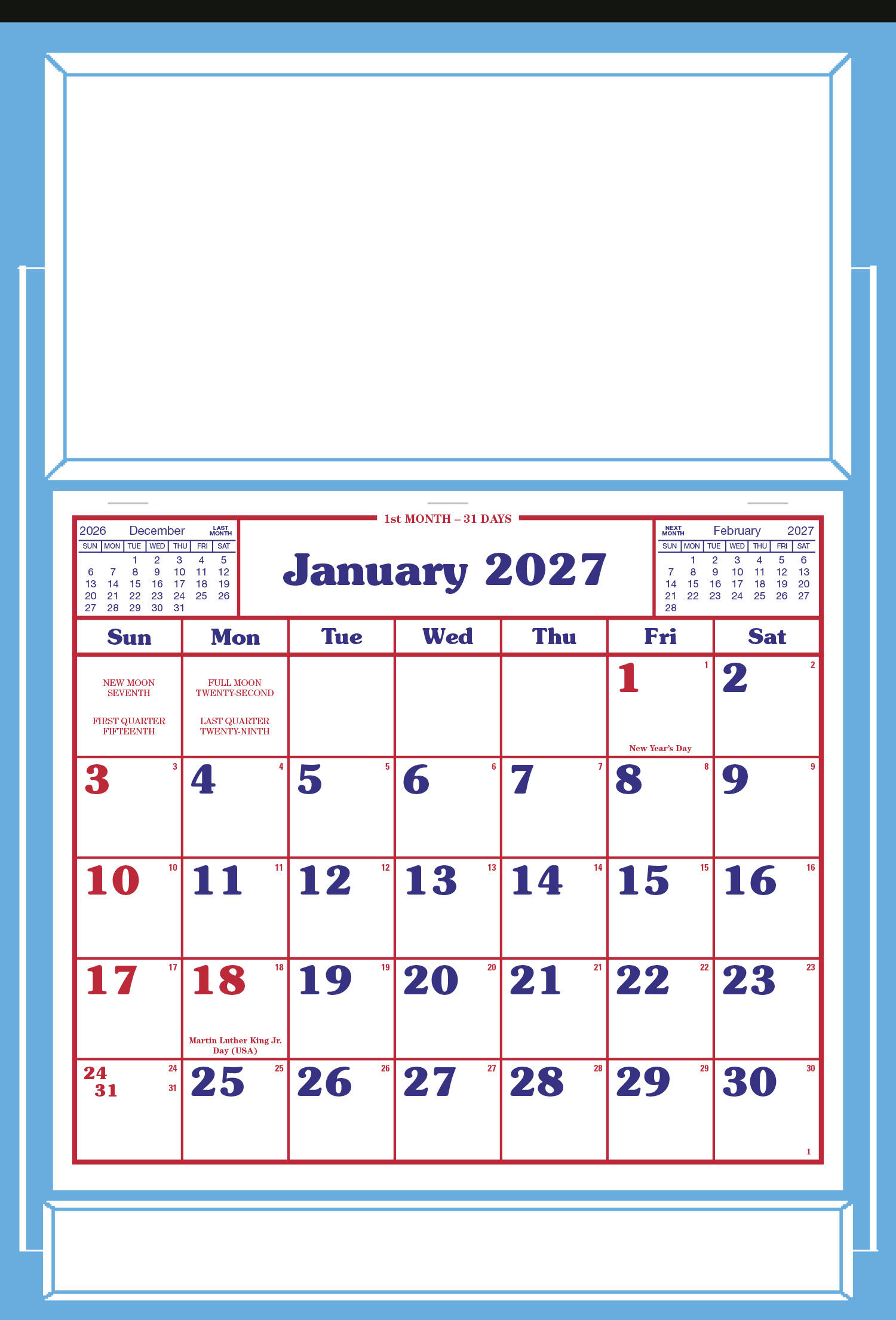 Skinner & Kennedy® Apron Calendar 13