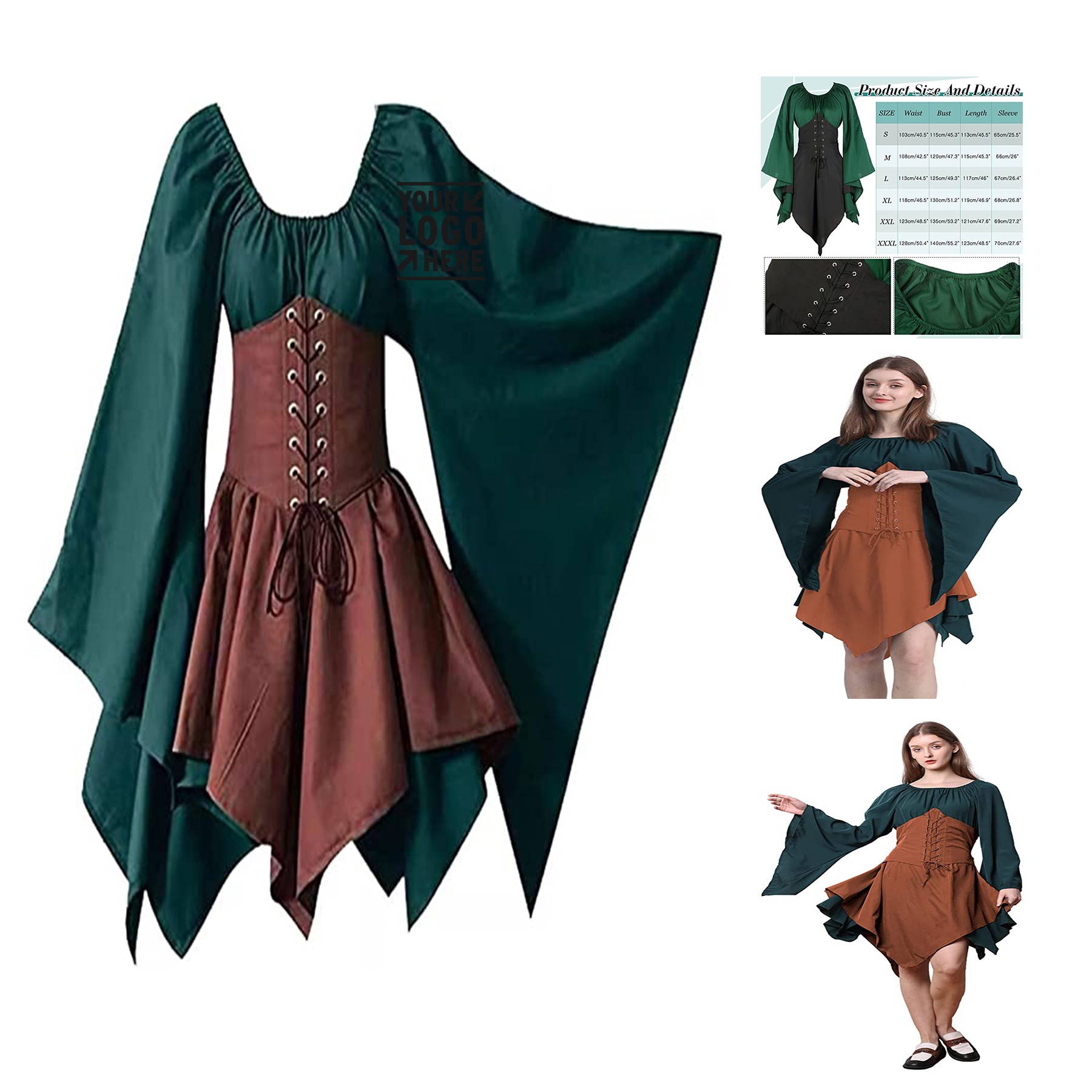 Renaissance Dress for Ladie 1