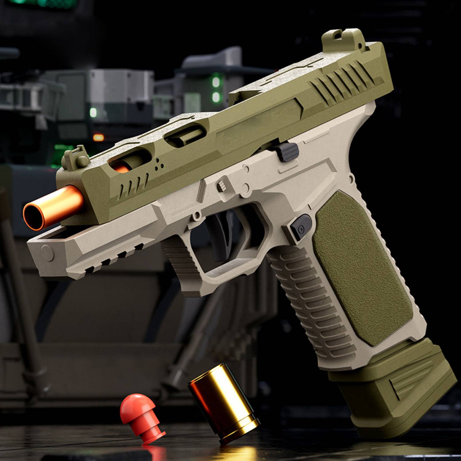 Continuous Throwing Beretta Soft Bullet Children's Toy Gun 4