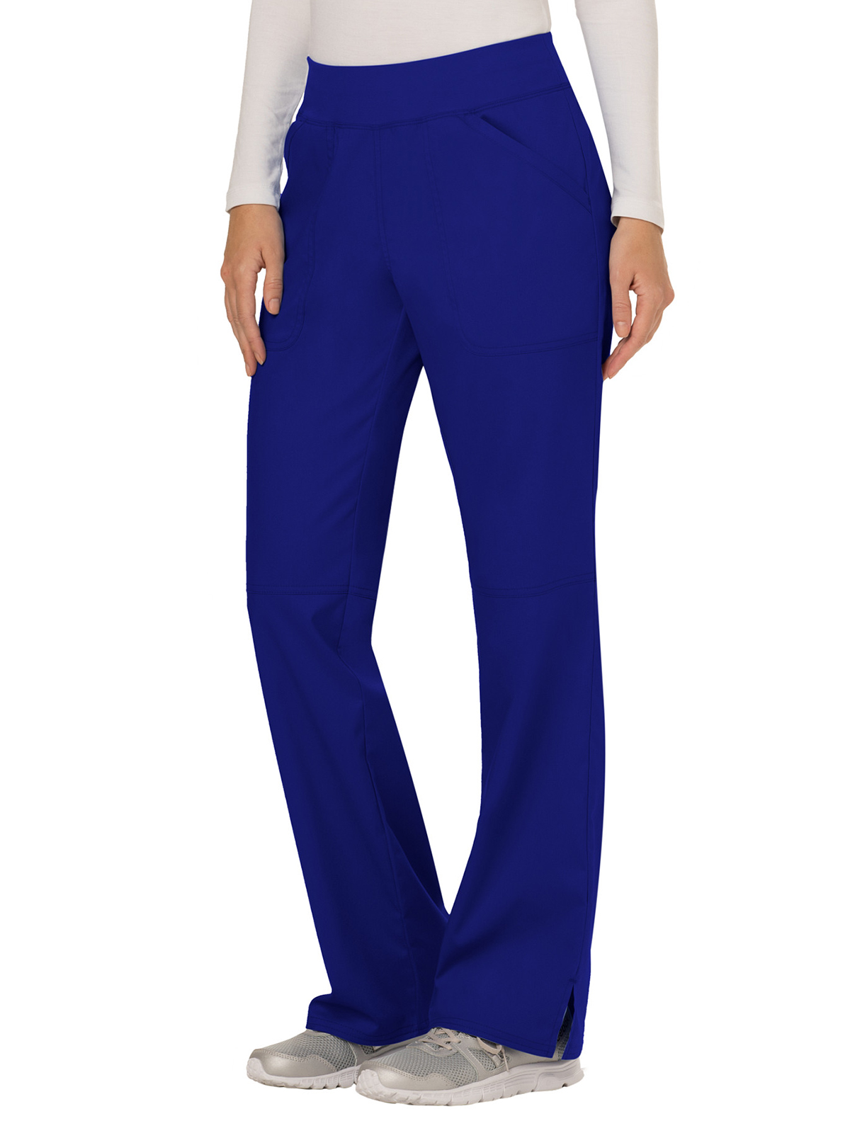 Cherokee - Workwear Revolution - Women's 4-Pocket Mid Rise Straight Leg Pull-on Pant 74