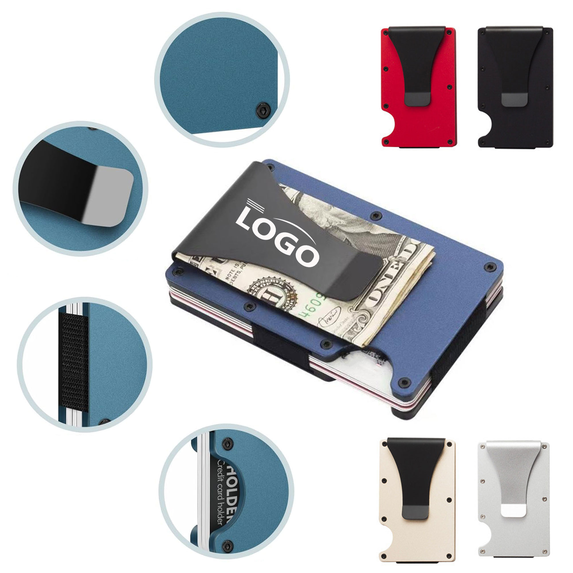 Minimalist Metal Wallet Credit Card Holder 3