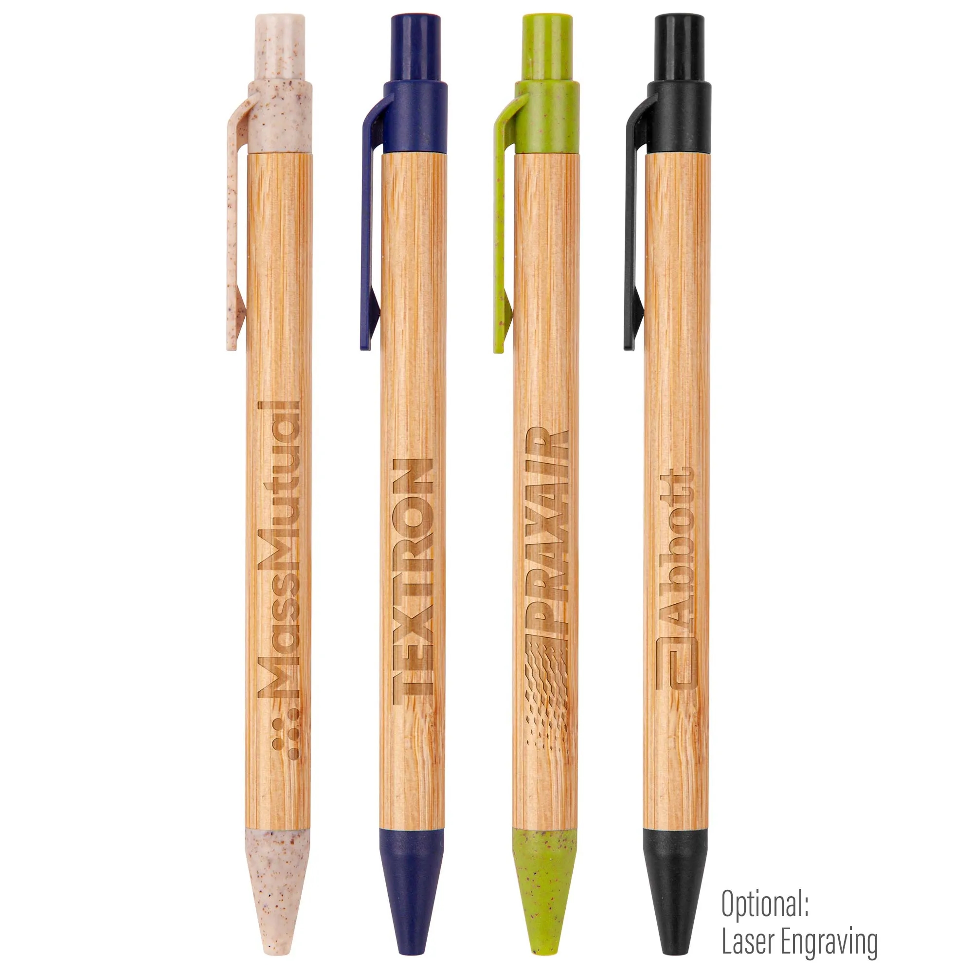 The Albury Bamboo Wheat Straw Click-Action Ballpoint Pen 10