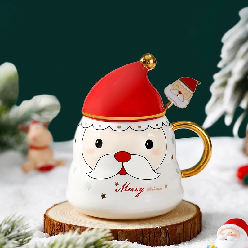 Christmas Hat Shaped Coffee Ceramic Mug 2