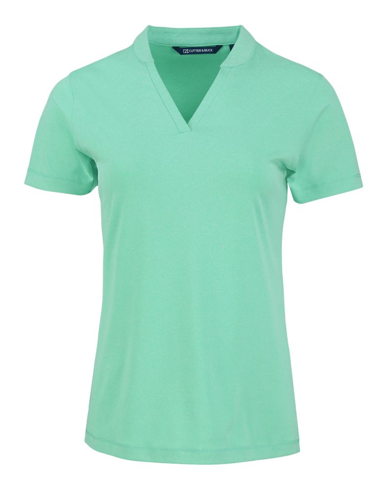 Cutter & Buck Forge Recycled Four-Way Stretch Heathered Womens Blade Top 12
