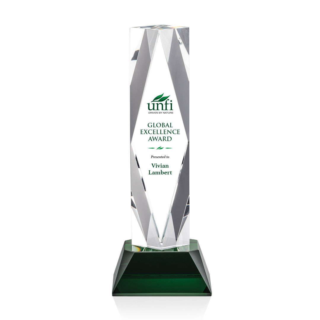 President VividPrint™ Award on Base - Green 5
