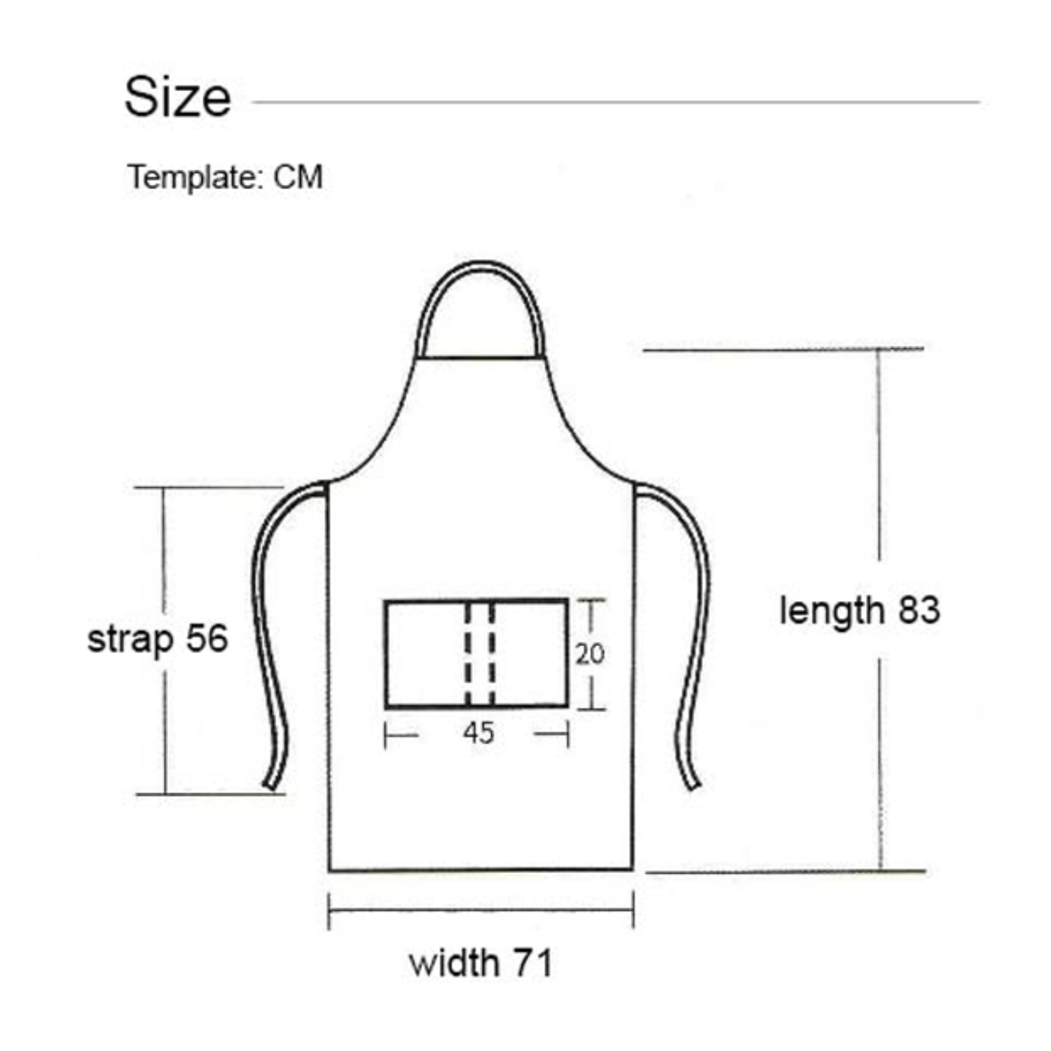 12 oz. Poly Denim Kitchen Aprons w/ Adjustable straps & 3 Pockets 1