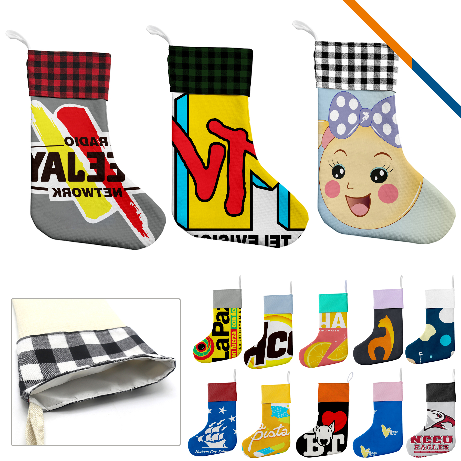 Finn Christmas Stocking, custom tote bag with logo imprint 17
