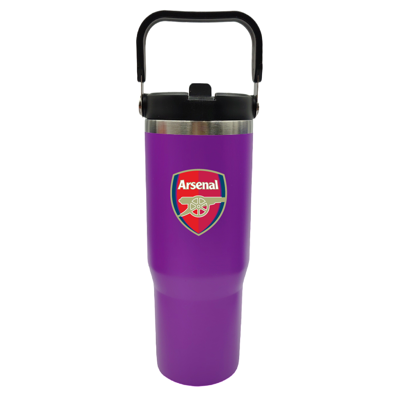 30 oz Stainless Steel Insulated Mug with Handle and Built-In Straw 18