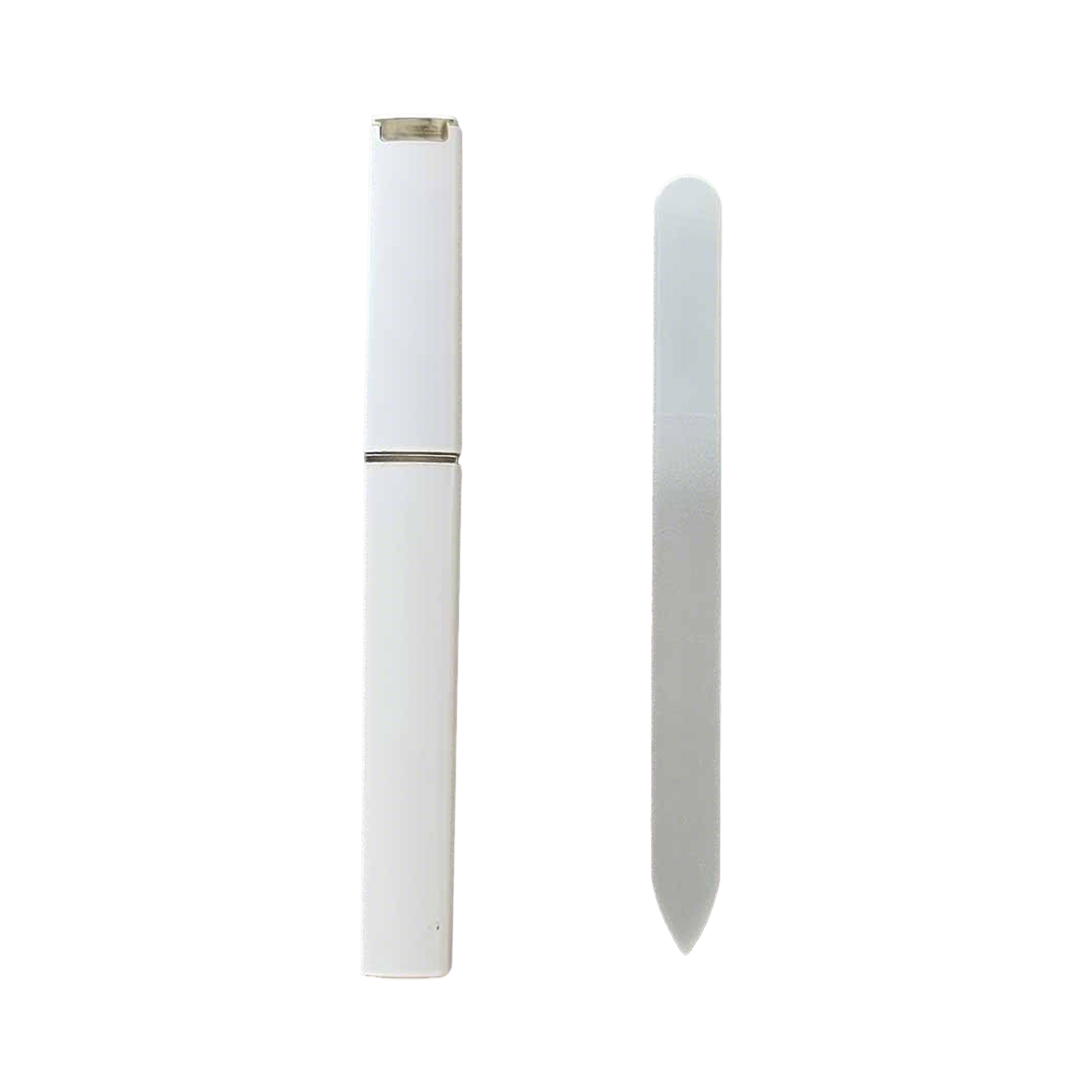 Double Sided Glass Nail File With Protective Case 5.9" 8