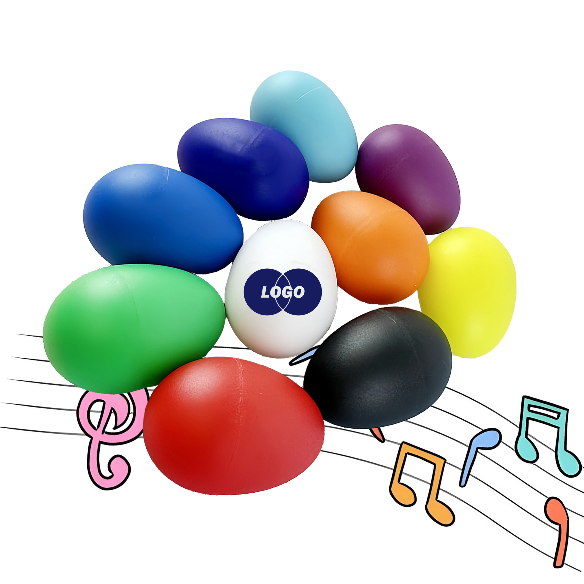 Promotional Colorful Egg Shaker Instruments 3