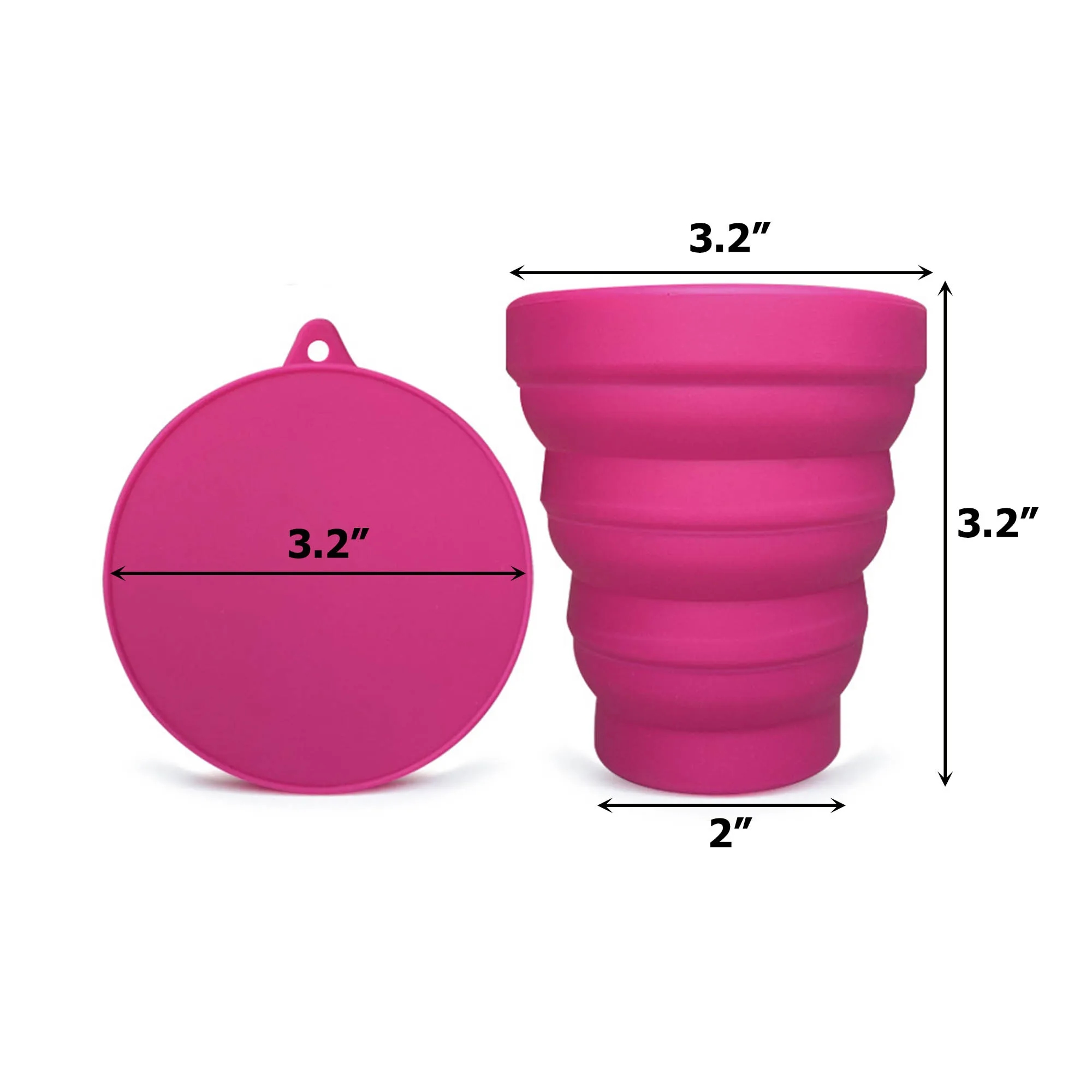 7Oz Silicone Folding Water Cup 3
