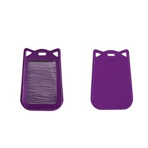 Adorable Paw Shaped PU Leather Card Holder With Lanyard 20