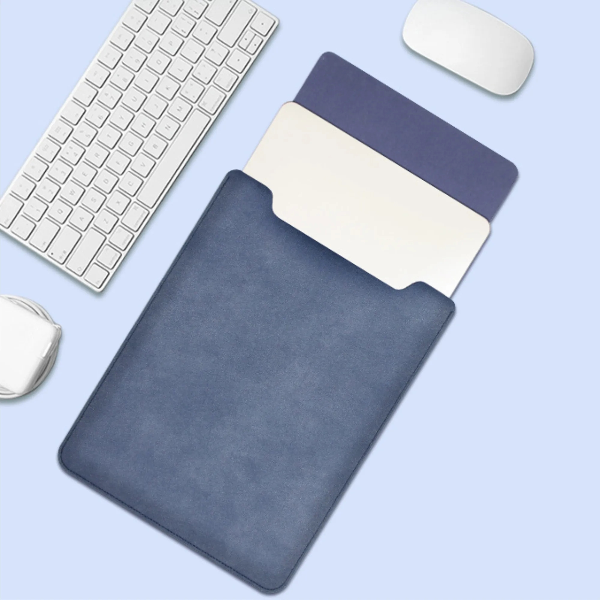 13 14 Inch PU Leather Laptop Case Cover Protective Sleeve 6