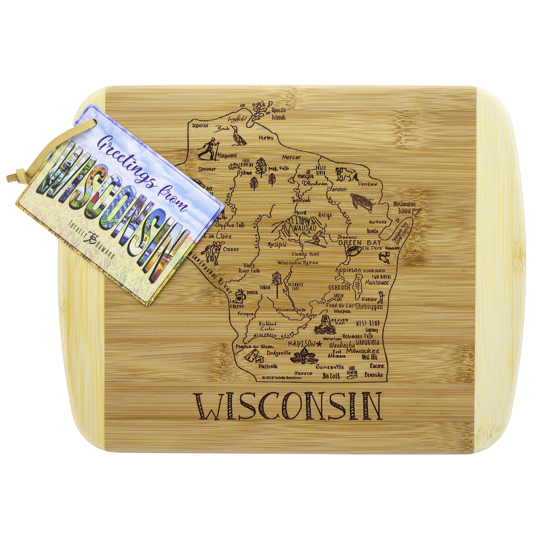 A Slice of Life Wisconsin Serving & Cutting Board 9