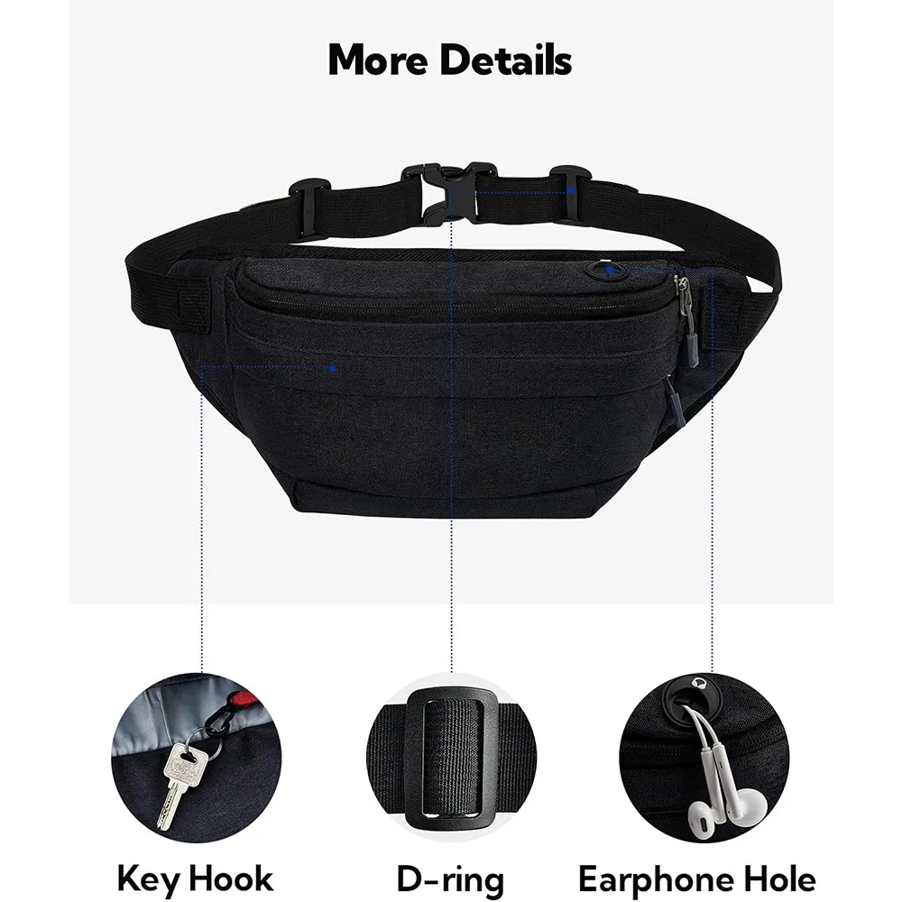Waist Bag Fanny Pack for Running Walking Traveling 5