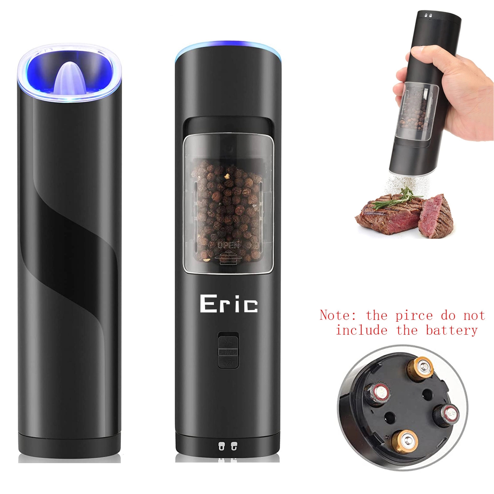 Electric Operated Gravity Pepper Grinder 3