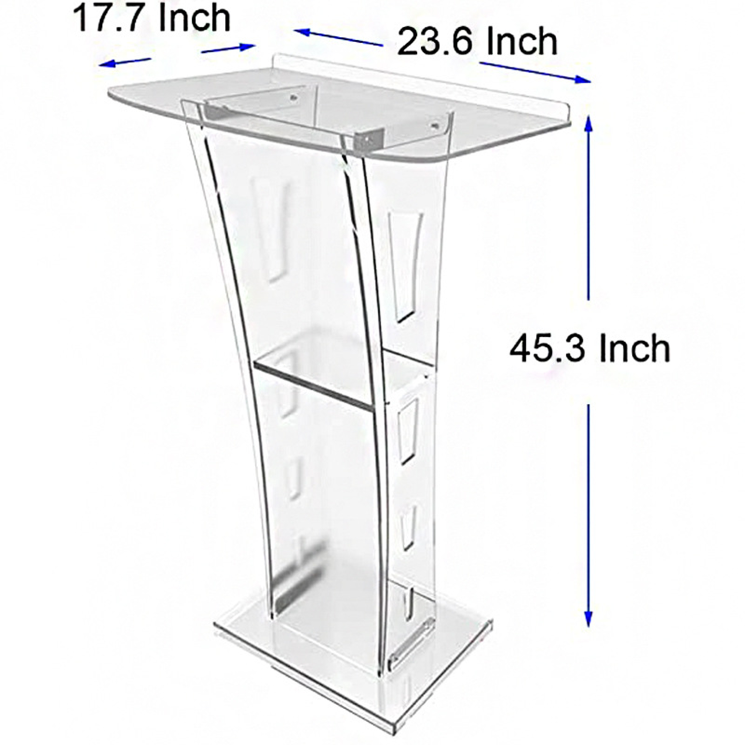 Clear Portable Acrylic Podium 7