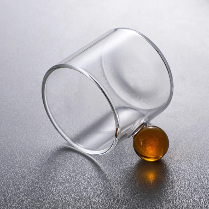 4 OZ/120ML Glass Tea Coffee Mug & Office Drink Gift Cup 4