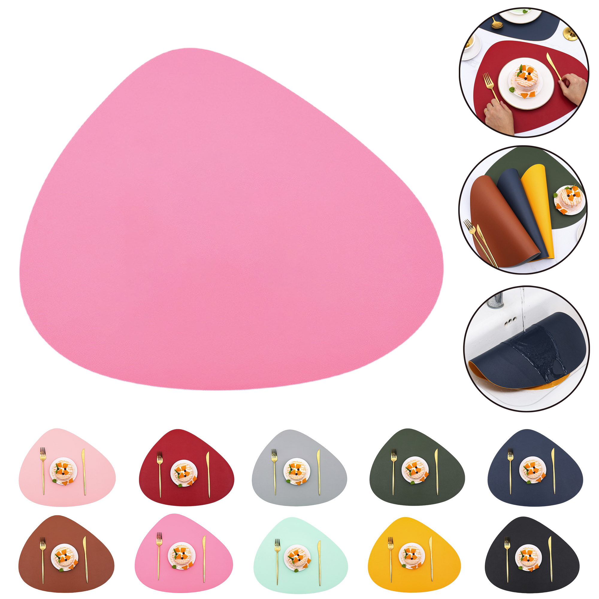 Waterdrop Shape Dual Color Placemat 1