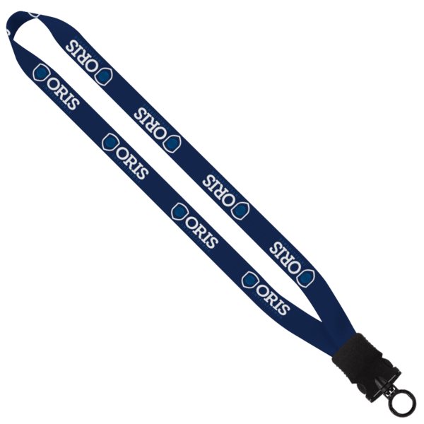3/4" rPET Dye-Sublimated Waffle Weave Lanyard with Plastic Snap-Buckle Release 1