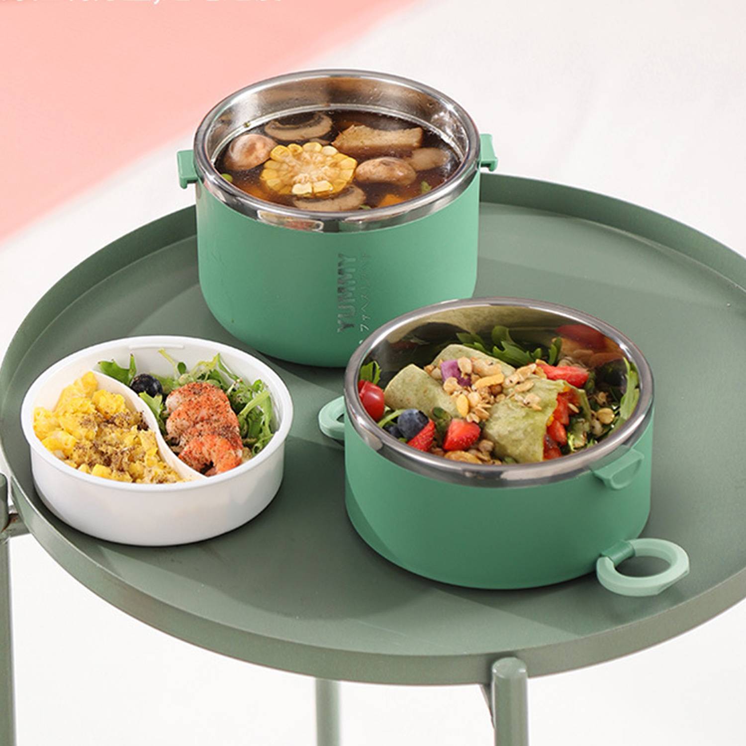 44oz Multilayer Stainless Steel Insulated Lunch Bowl Box 4