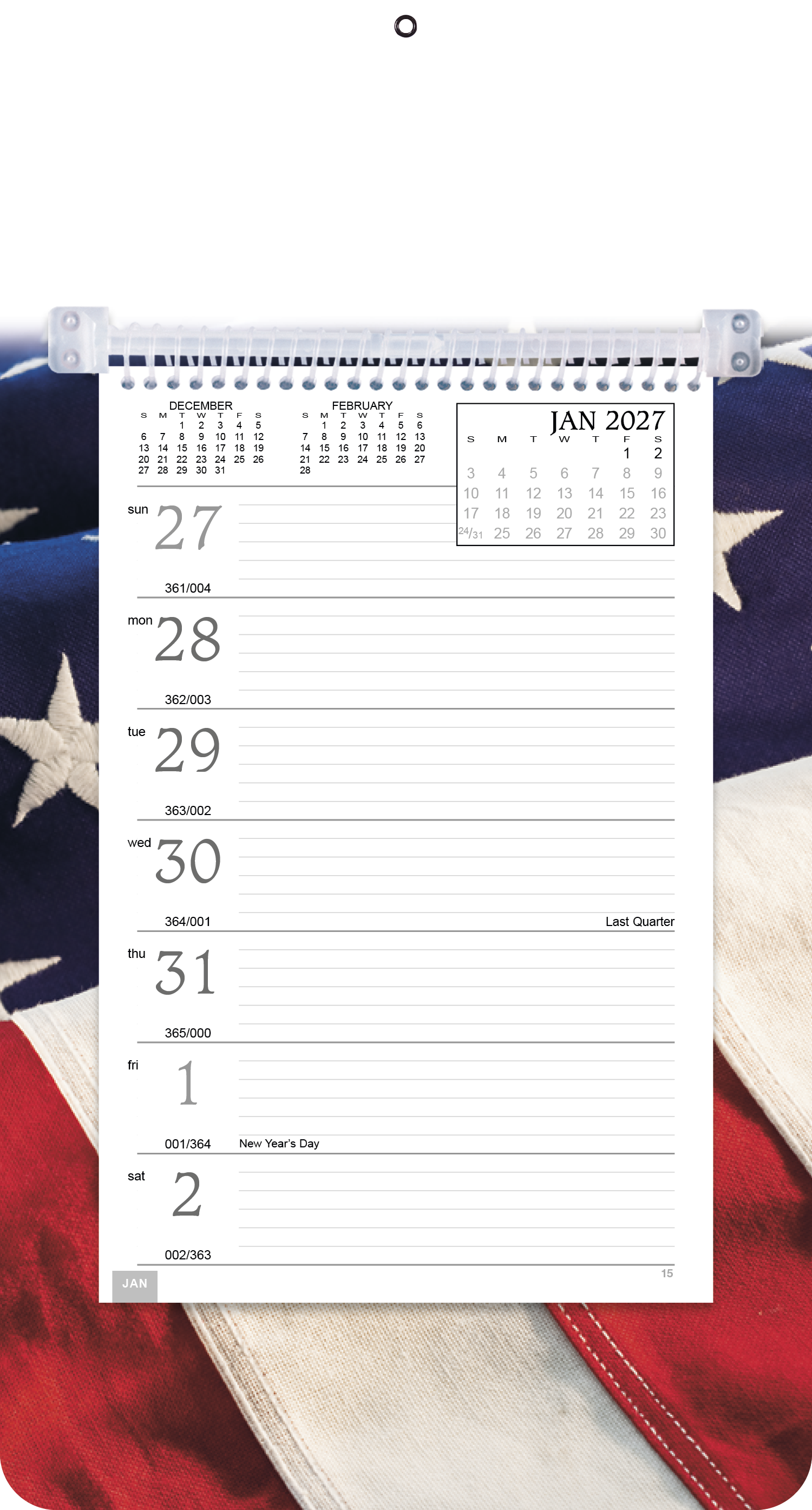 Triumph® Calendars Full-Color Weekly Memo Calendar 31